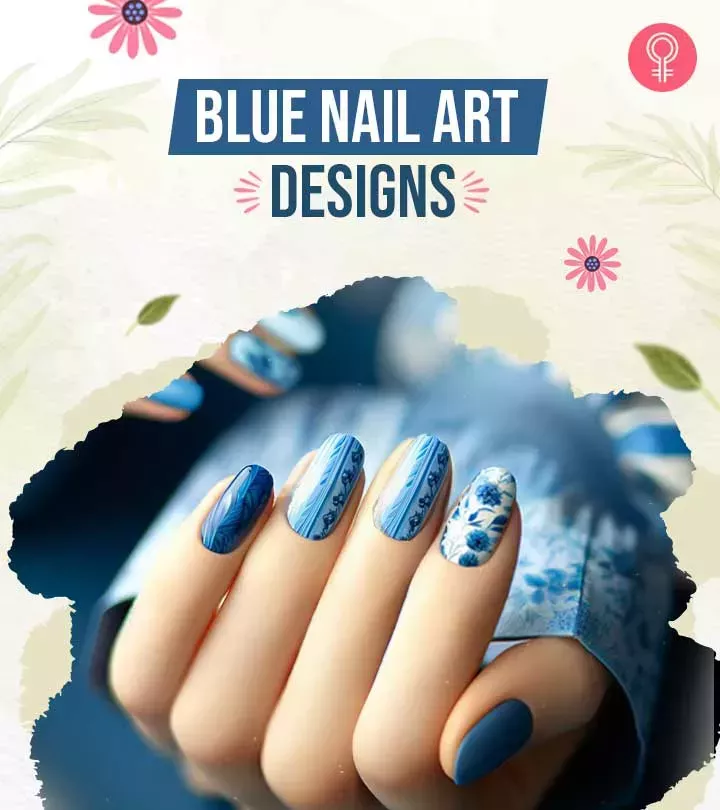 60 modernos diseños de uñas azules para una manicura espectacular